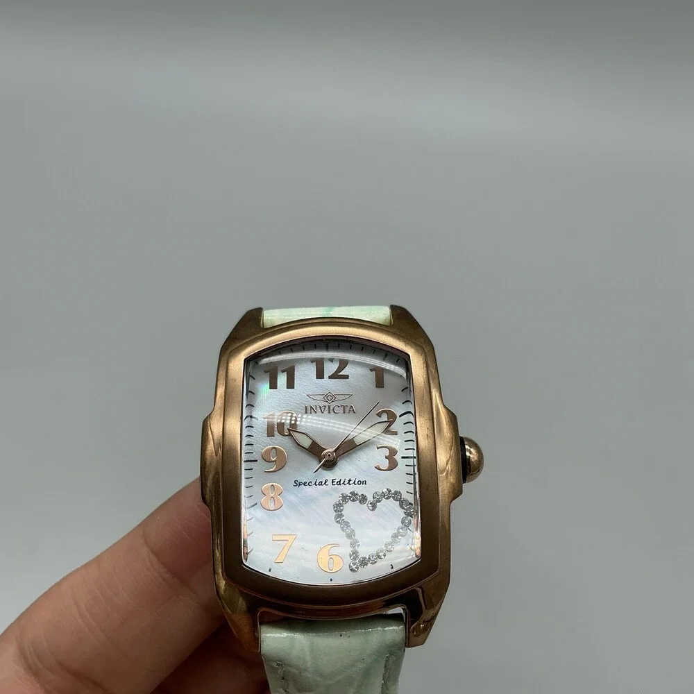 Invicta Lupah Womens Watch 29mm White Dial Special Edition Heart New Battery
